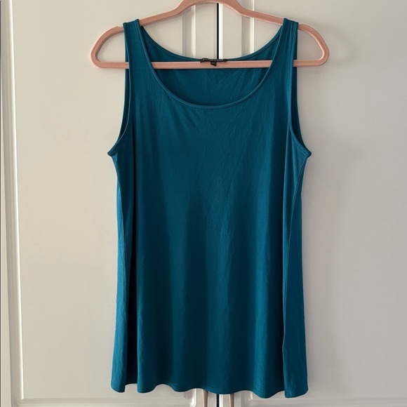 Eileen Fisher Tops - Eileen Fisher Teal Sleeveless Top
